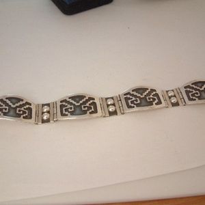 SS Geometric Design Bracelet - 7 1/4 inch